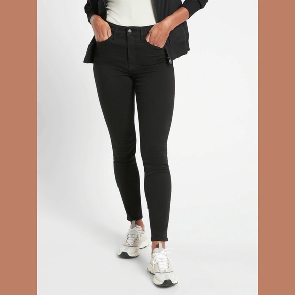 Athleta Denim - Athleta Flex Ultra Skinny Jean Black Womens‎ 10 High Rise Stretch Denim Gorpcore